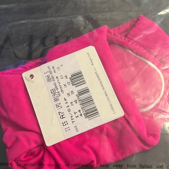 NWT La Perla Bikini Bottom Studio Slip Donna Mare Hot Pink Size 8 - Picture 2 of 4